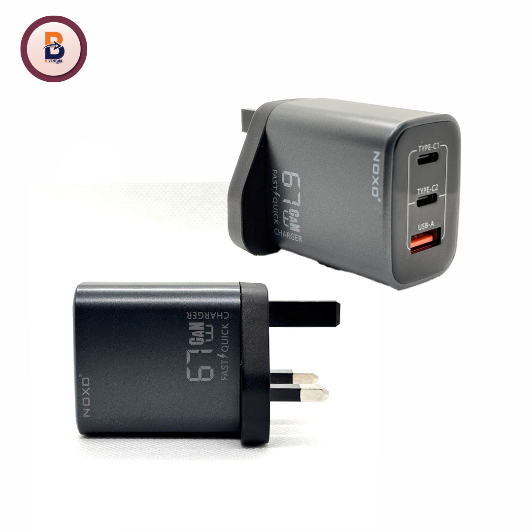NOXO 67W GaN 3-Port Fast Charger