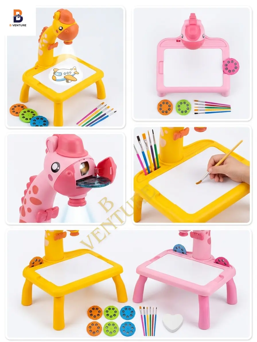B Venture Kids Drawing Table - বাচ্চাদের প্রজেক্টর ড্রয়িং টেবিল